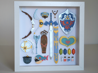 Illustration for article titled Legend Of Zelda Papercraft Armory
